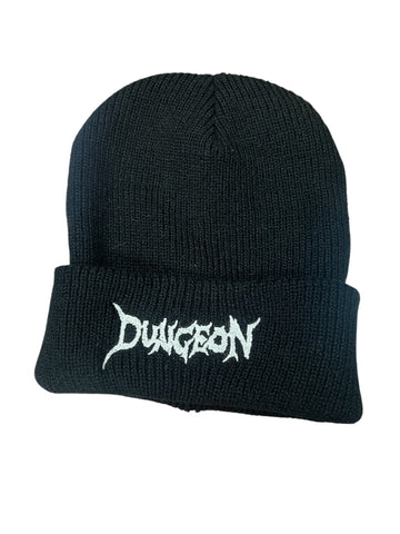 Dungeon Beanie logo White