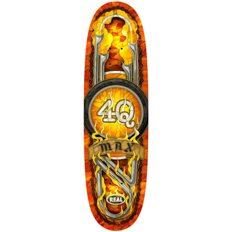 Real Skateboards 4Q Max Schaff Cathedral Deck 9.1 egg
