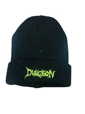 Dungeon Beanie logo green