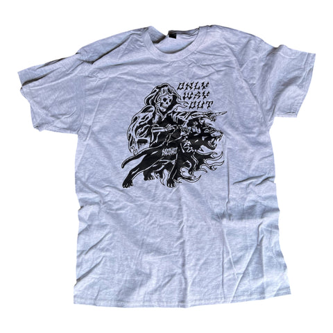 Only Way Out Reaper Tee Grey