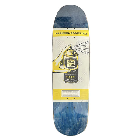 New Deal Shepard Fairey 'Warning Addictive' Deck Teal - Personal Collection