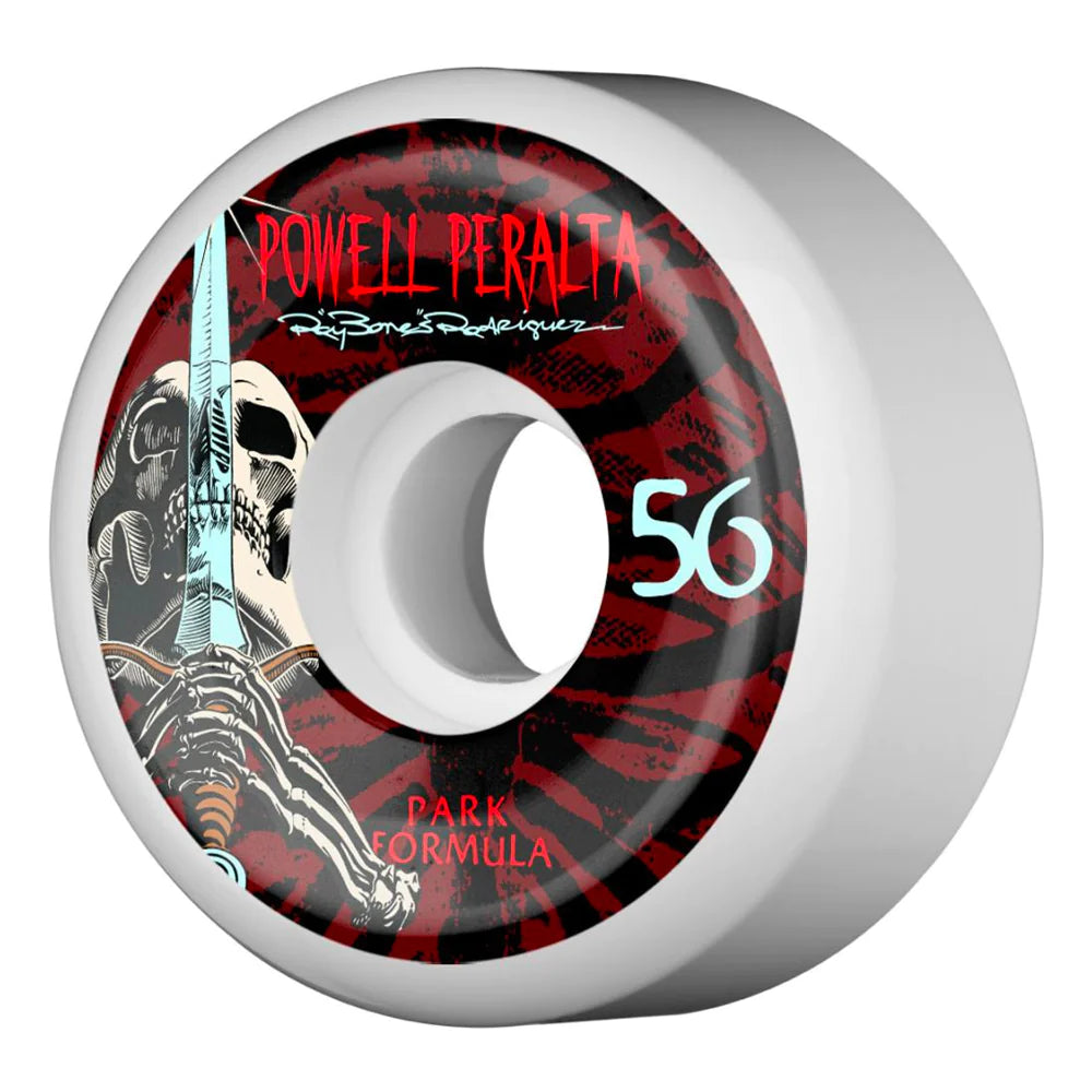 Powell Peralta Wheels Rodriguez Skull And Sword 4 90a White 56mm